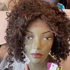 Lace front synthetic hair wig